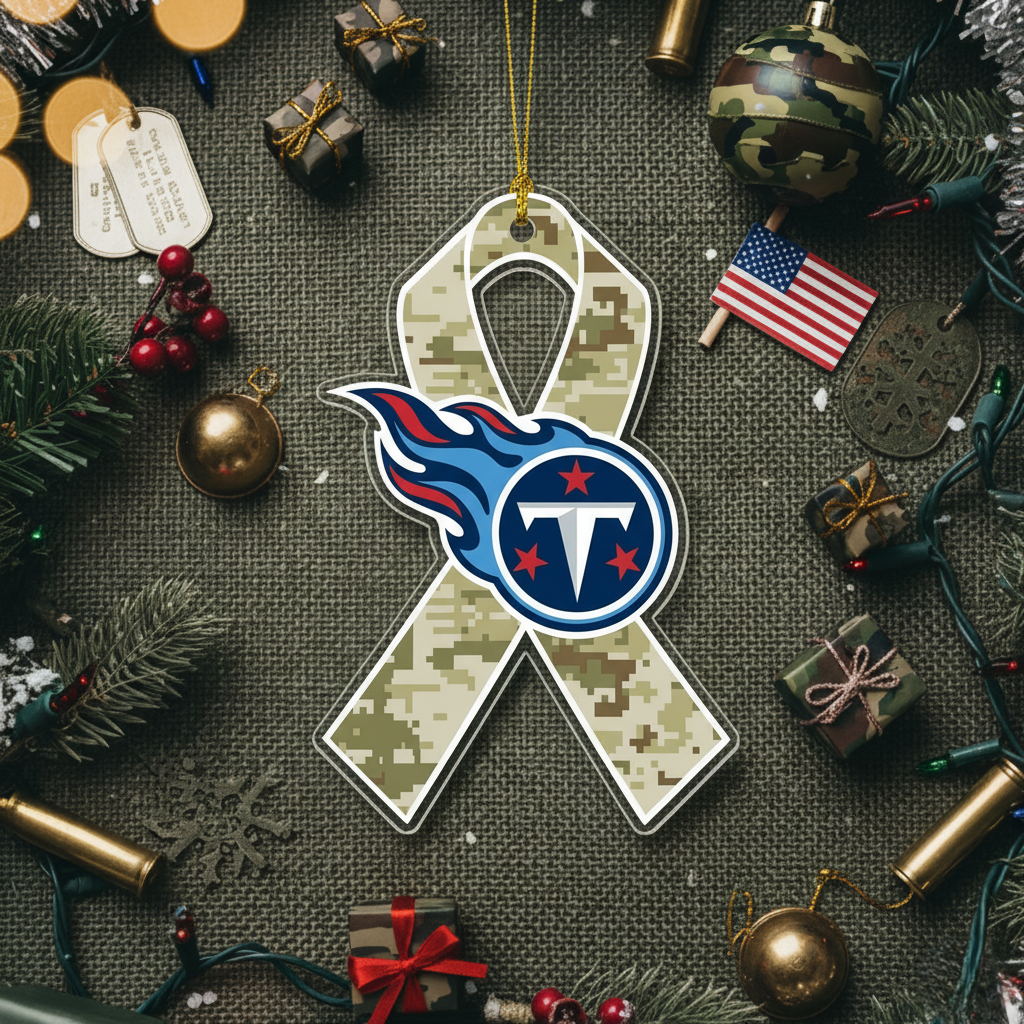 NFL Salute to Service Tennessee Titans Acrylic Ornament