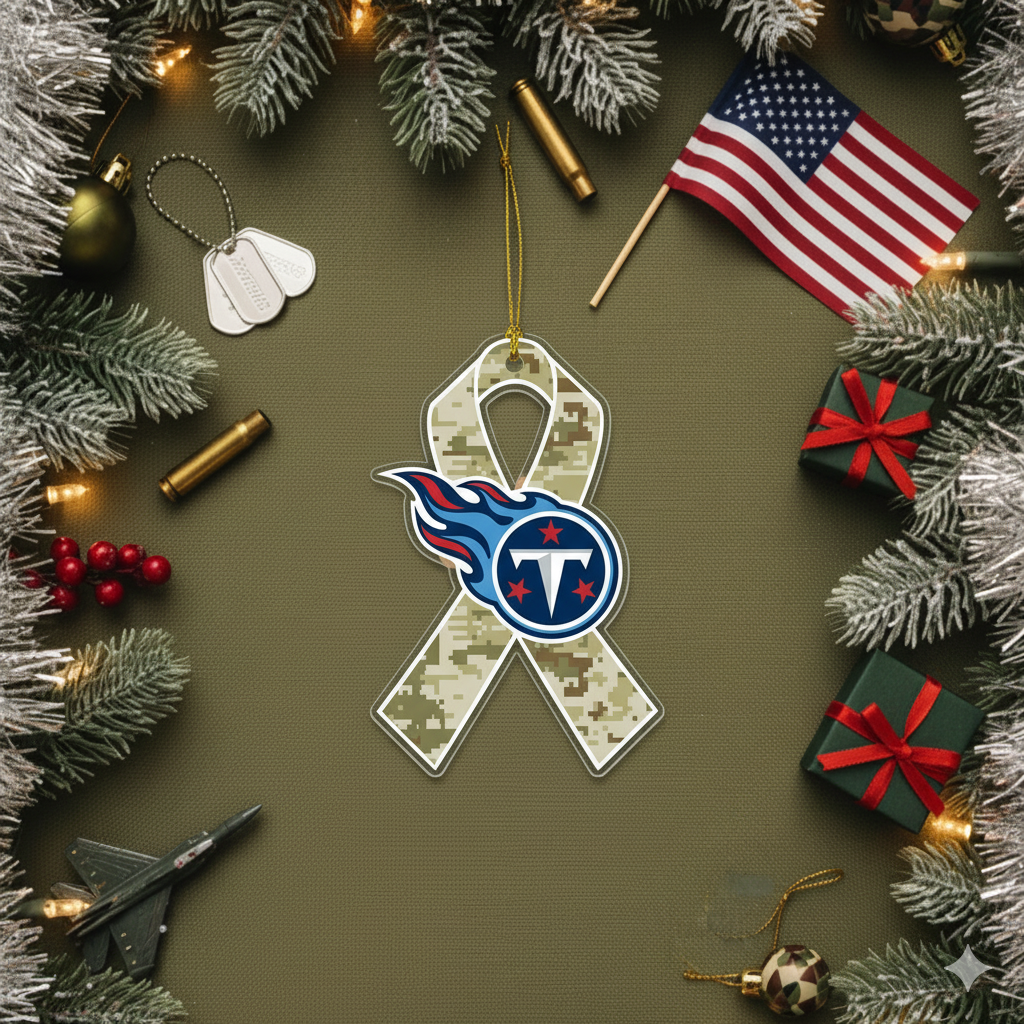 NFL Salute to Service Tennessee Titans Acrylic Ornament