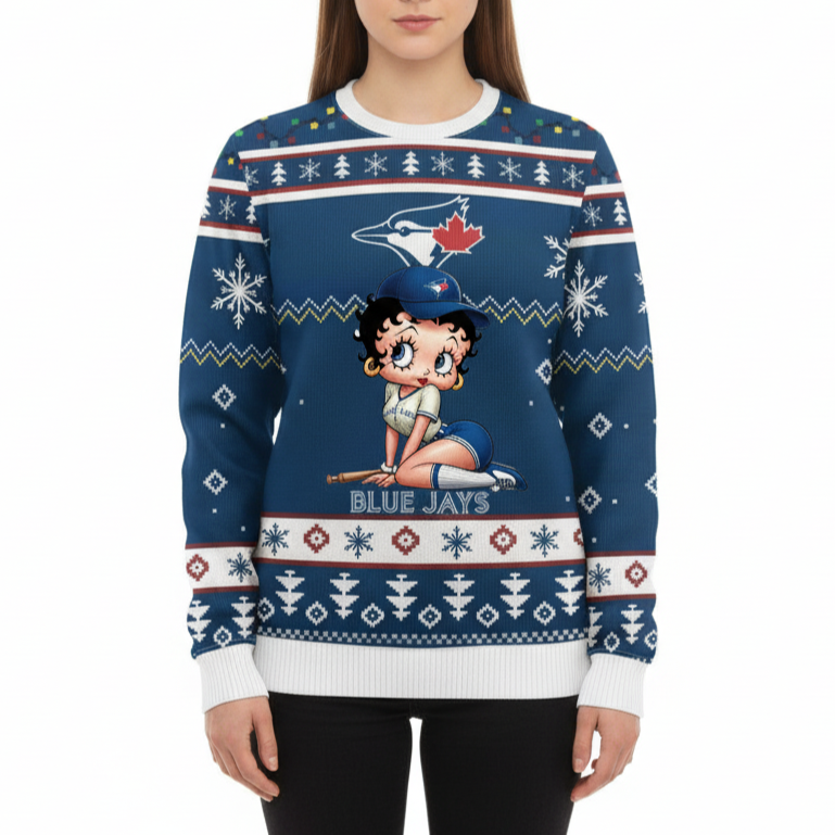MLB Toronto Blue Jays x Betty Boop Women’s Ugly Sweater