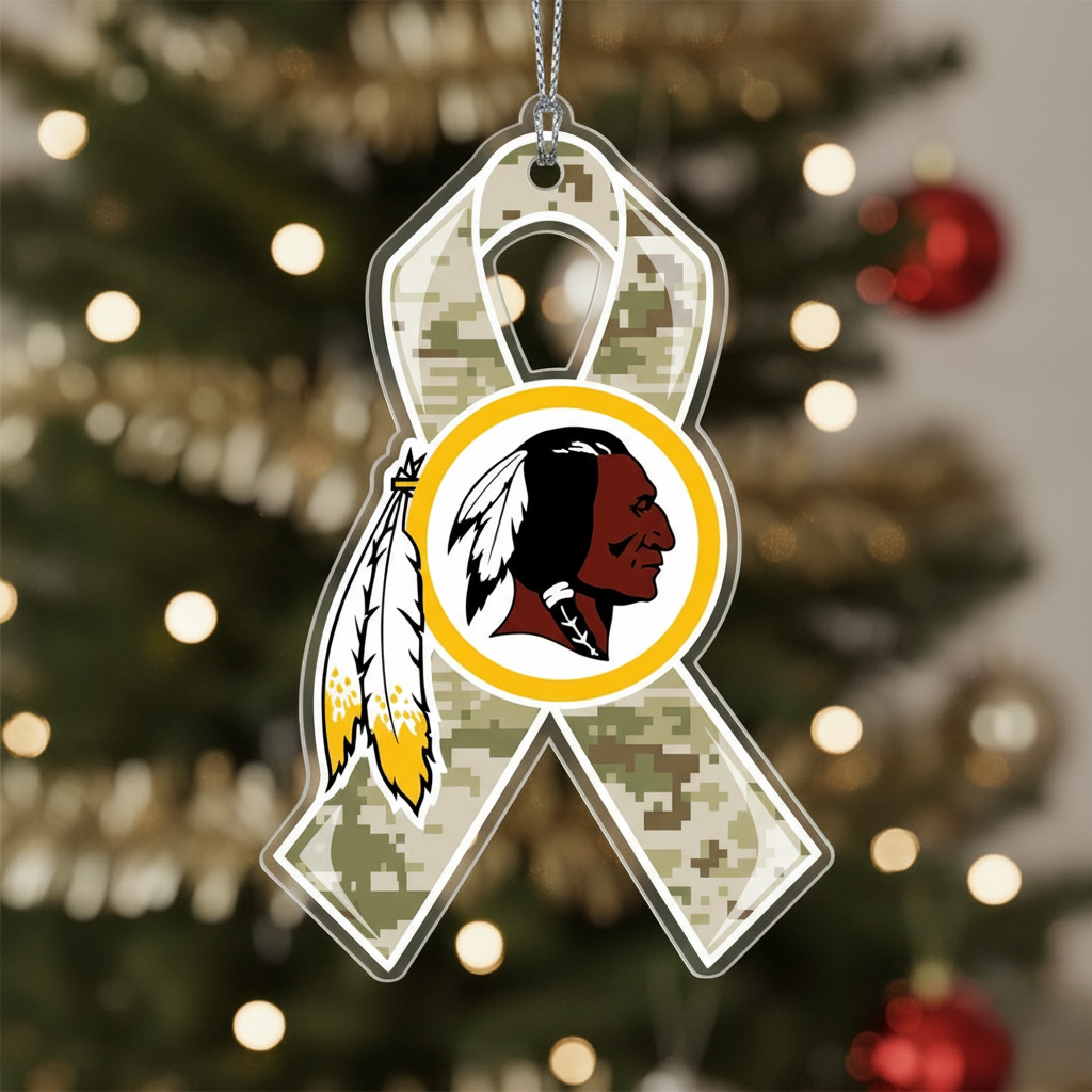 NFL Salute to Service Washington Redskins Acrylic Ornament
