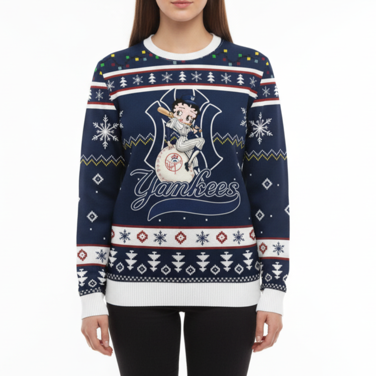 MLB New York Yankees x Betty Boop Women’s Ugly Sweater