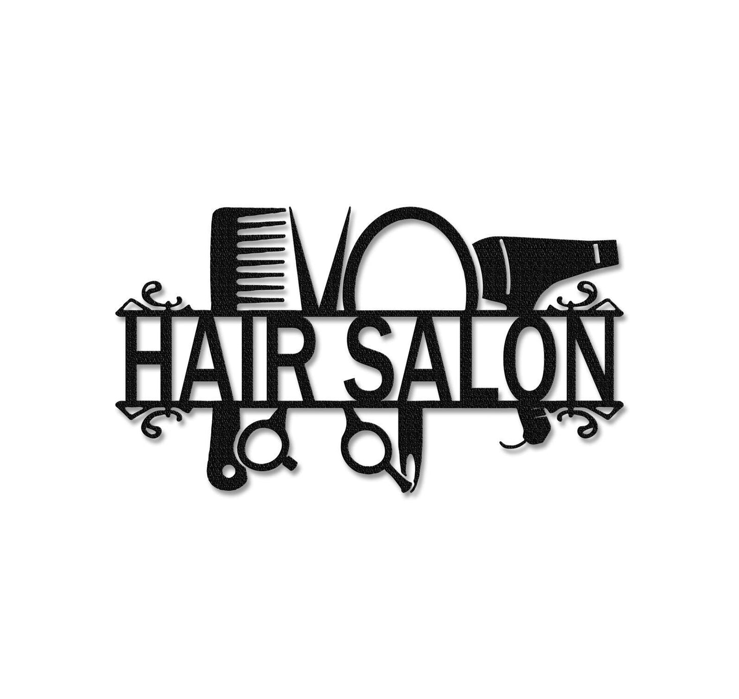Custom Hair Salon Wall Decor,Salon Name Sign,Beauty Salon Decor,Personalized Salon Wall Art,Salon Metal Sign,Indoor Decor,Hairstylist Sign1