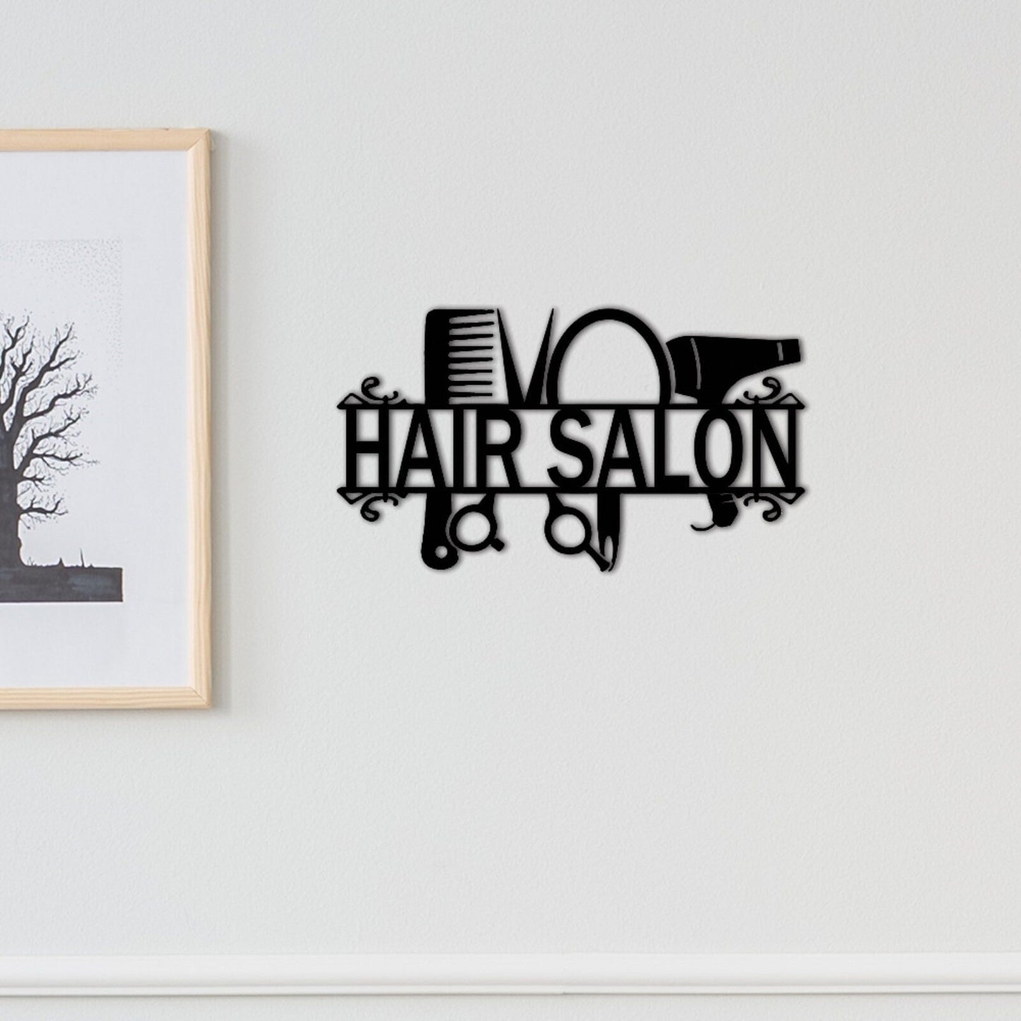 Custom Hair Salon Wall Decor,Salon Name Sign,Beauty Salon Decor,Personalized Salon Wall Art,Salon Metal Sign,Indoor Decor,Hairstylist Sign1