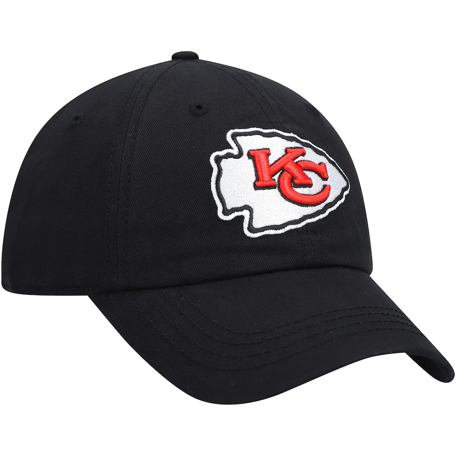 Women's Kansas City Chiefs '47 Black Miata Clean Up Logo Adjustable Hat