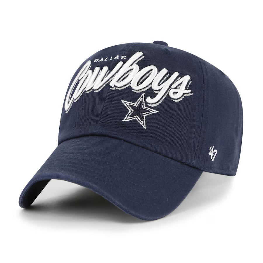 Women's '47 Navy Dallas Cowboys Sidney Clean Up Adjustable Hat