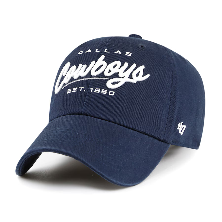 Women's '47 Navy Dallas Cowboys Clean Up Adjustable Hat