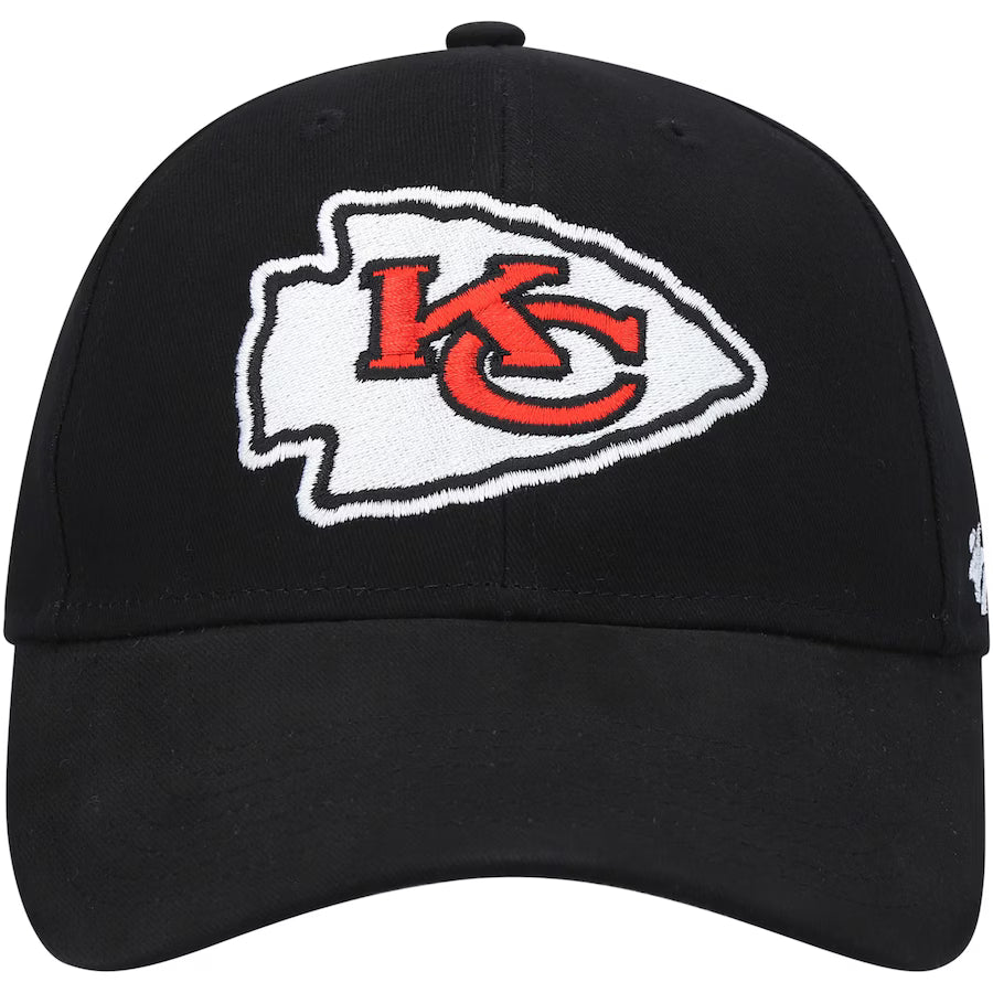 Women's Kansas City Chiefs '47 Black Miata Clean Up Logo Adjustable Hat