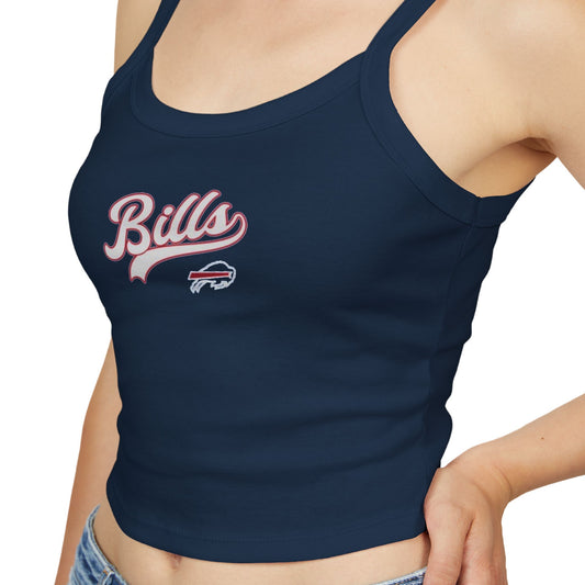 Women's Buffalo Bills Navy Strap Tank Top