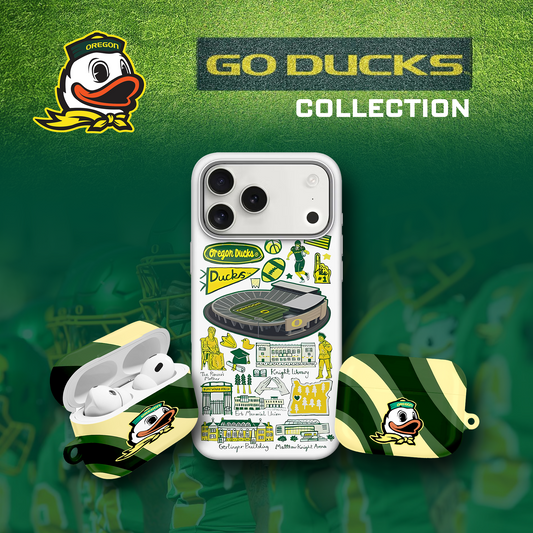 NCAA College Football Oregon Duck University Phone Case & Airpods Case
