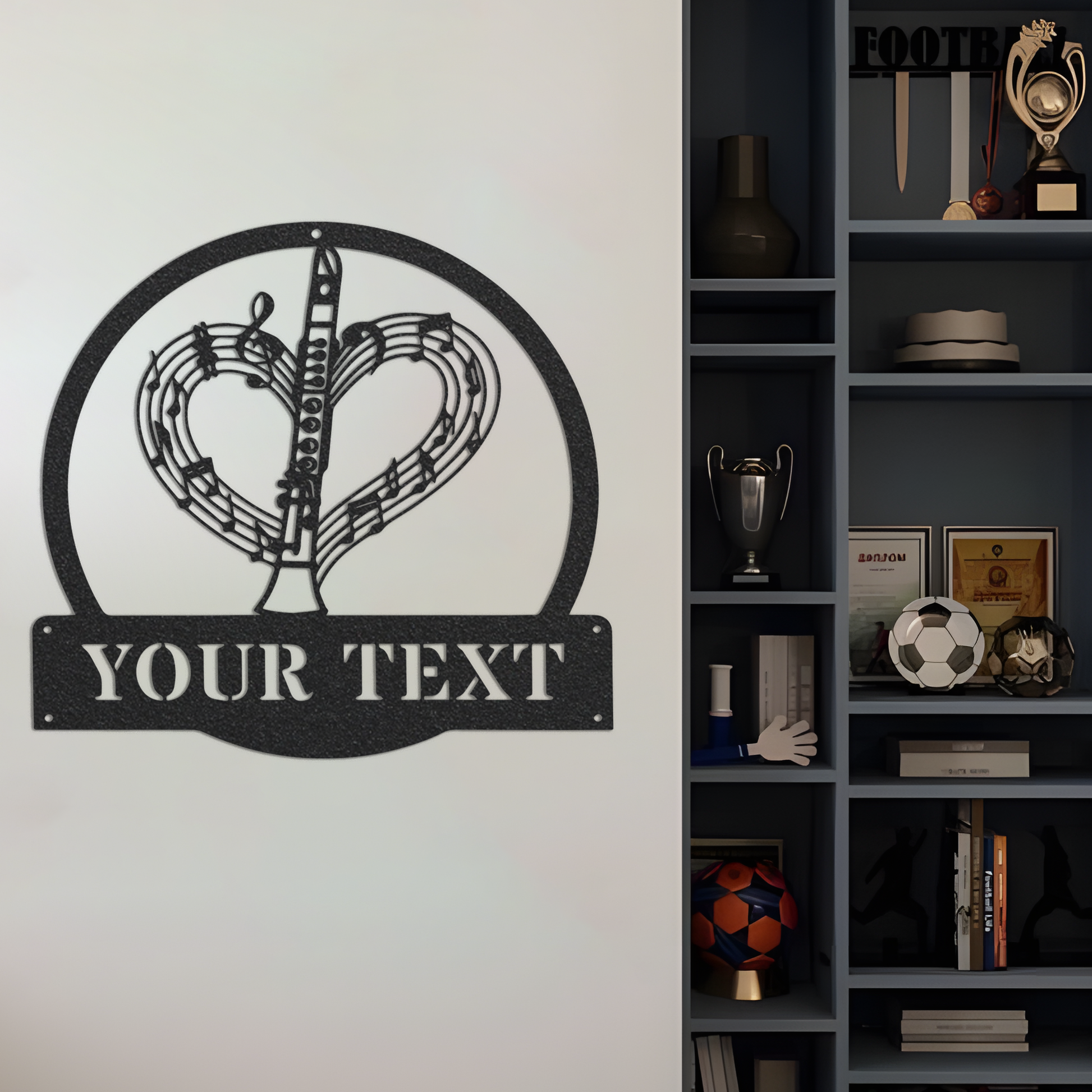Personalized Clarinet Music Metal Sign Art With Led Lights, Custom Clarinet Music Metal Sign Clarinet Gifts For Men Clarinet Gift Music Gift