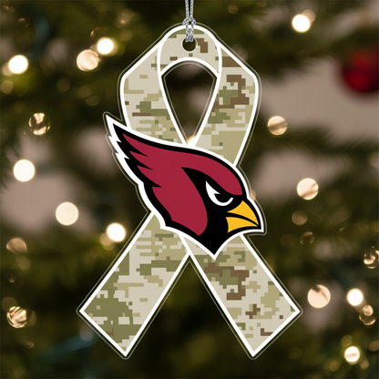 NFL Salute to Service Arizona Cardinals Acrylic Ornament