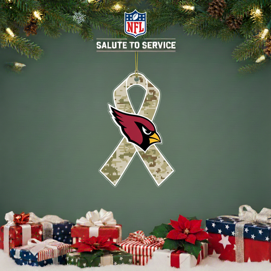 NFL Salute to Service Arizona Cardinals Acrylic Ornament