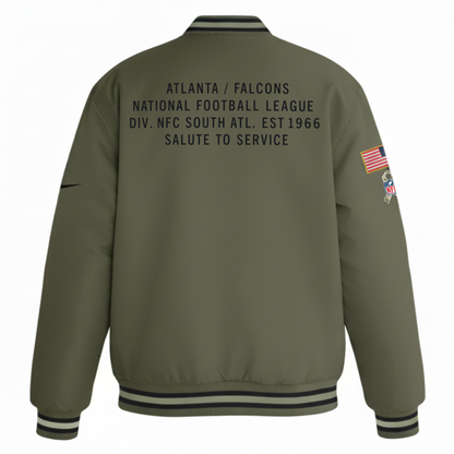 Atlanta Falcons Nike Women's 2025 Salute to Service Varsity Jacket