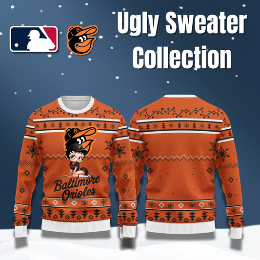 MLB Baltimore Orioles x Betty Boop Ugly Sweater