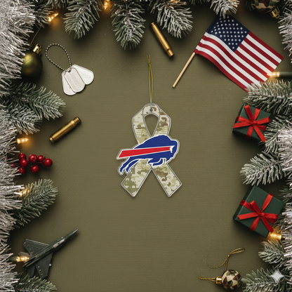 NFL Salute to Service Buffalo Bills Acrylic Ornament