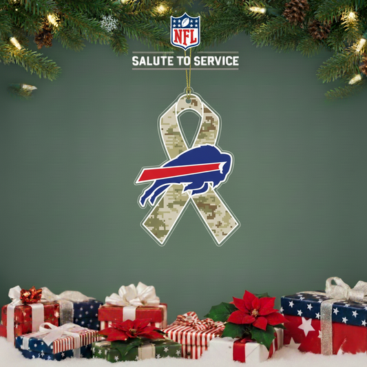 NFL Salute to Service Buffalo Bills Acrylic Ornament