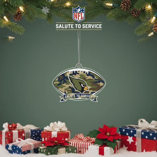 NFL Salute to Service Arizona Cardinals Acrylic Ornament
