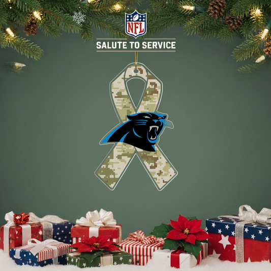 NFL Salute to Service Carolina Panthers Acrylic Ornament