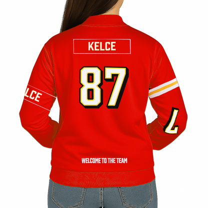 Travis Kelce Kansas City Chiefs Unisex Off Season NFL Player Puffer Women's Jacket