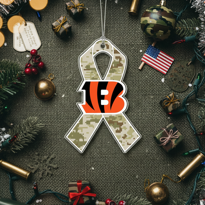 NFL Salute to Service Cincinnati Bengals Acrylic Ornament
