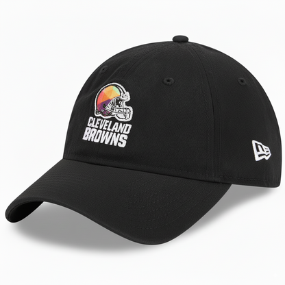 Women's Cleveland Browns New Era Black NFL Crucial Catch Adjustable Hat