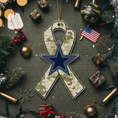 NFL Salute to Service Dallas Cowboys Acrylic Ornament