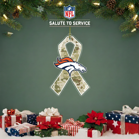 NFL Salute to Service Denver Broncos Acrylic Ornament