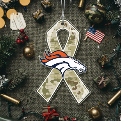 NFL Salute to Service Denver Broncos Acrylic Ornament