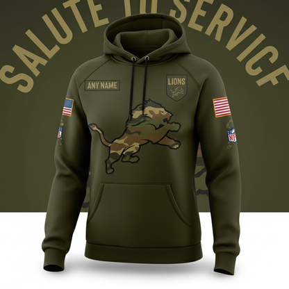 Lions Detroits Nike Women's 2025 Salute to Service Hoodie NFL