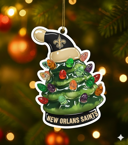 NFL Christmas New Orleans Saints Ornaments Ready to Hang New Orleans Saints Ornament Christmas Ornaments