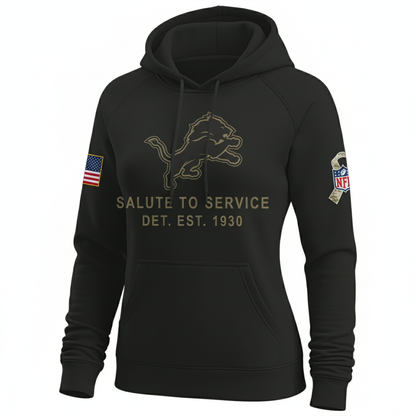 Detroit Lions Nike Women's 2025 Salute to Service Hoodie NFL