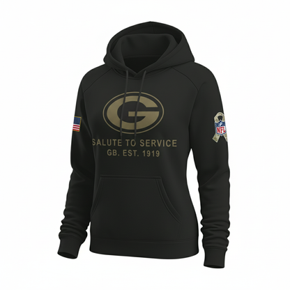 Green Bay Packers Nike Women's 2025 Salute to Service Hoodie NFL