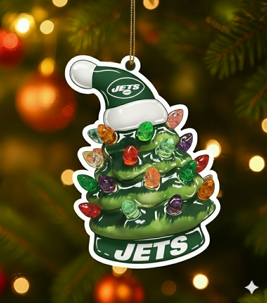 NFL Christmas New York Jets Ornaments Ready to Hang New York Jets Ornament Christmas Ornaments