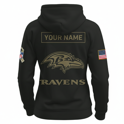 Baltimore Ravens Nike Women's 2025 Salute to Service Hoodie NFL