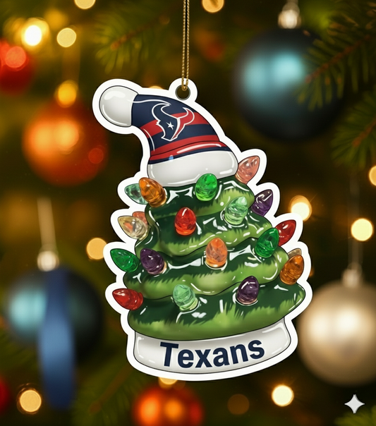 NFL Christmas Houston Texans Ornaments Ready to Hang Houston Texans Ornament Christmas Ornaments