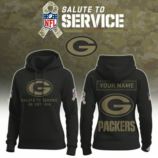 Green Bay Packers Nike Women's 2025 Salute to Service Hoodie NFL