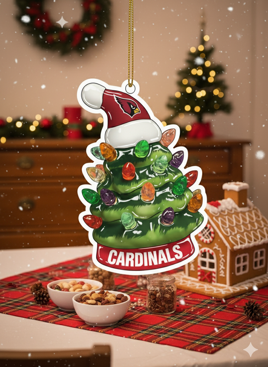 NFL Christmas Arizona Cardinals Ornaments Ready to Hang Arizona Cardinals Ornament Christmas Ornaments