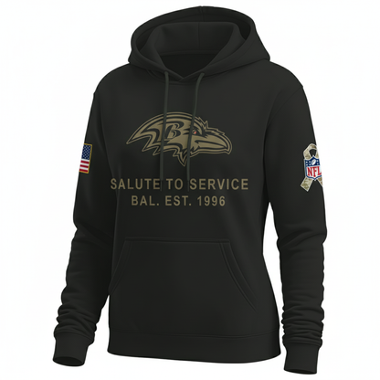 Baltimore Ravens Nike Women's 2025 Salute to Service Hoodie NFL
