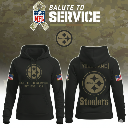Steelers Collab Nike Women's 2025 Salute to Service Hoodie NFL