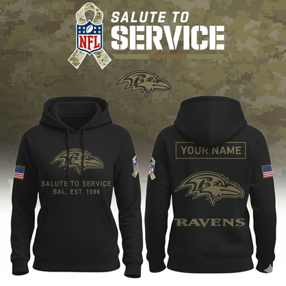 Baltimore Ravens Nike Women's 2025 Salute to Service Hoodie NFL