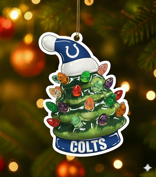 NFL Christmas Indianapolis Colts Ornaments Ready to Hang Indianapolis Colts Ornament Christmas Ornaments