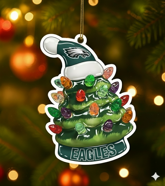 NFL Christmas Philadelphia Eagles Ornaments Ready to Hang Philadelphia Eagles Ornament Christmas Ornaments