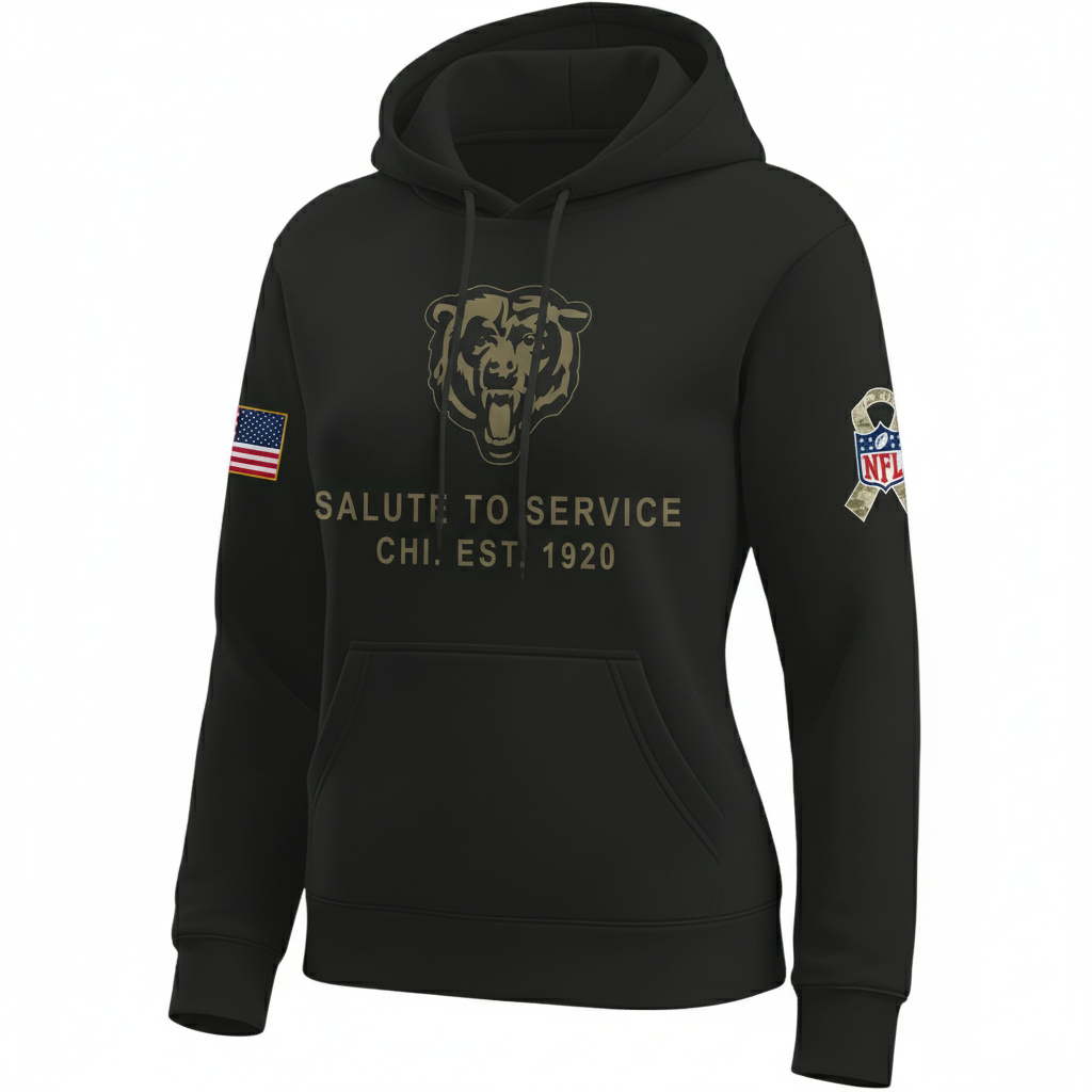 Chicago Bears Nike Women's 2025 Salute to Service Hoodie NFL