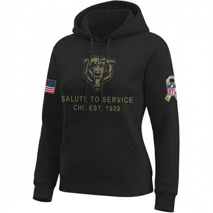 Chicago Bears Nike Women's 2025 Salute to Service Hoodie NFL