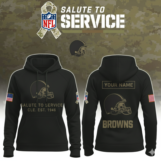Cleveland Browns Nike Women's 2025 Salute to Service Hoodie NFL