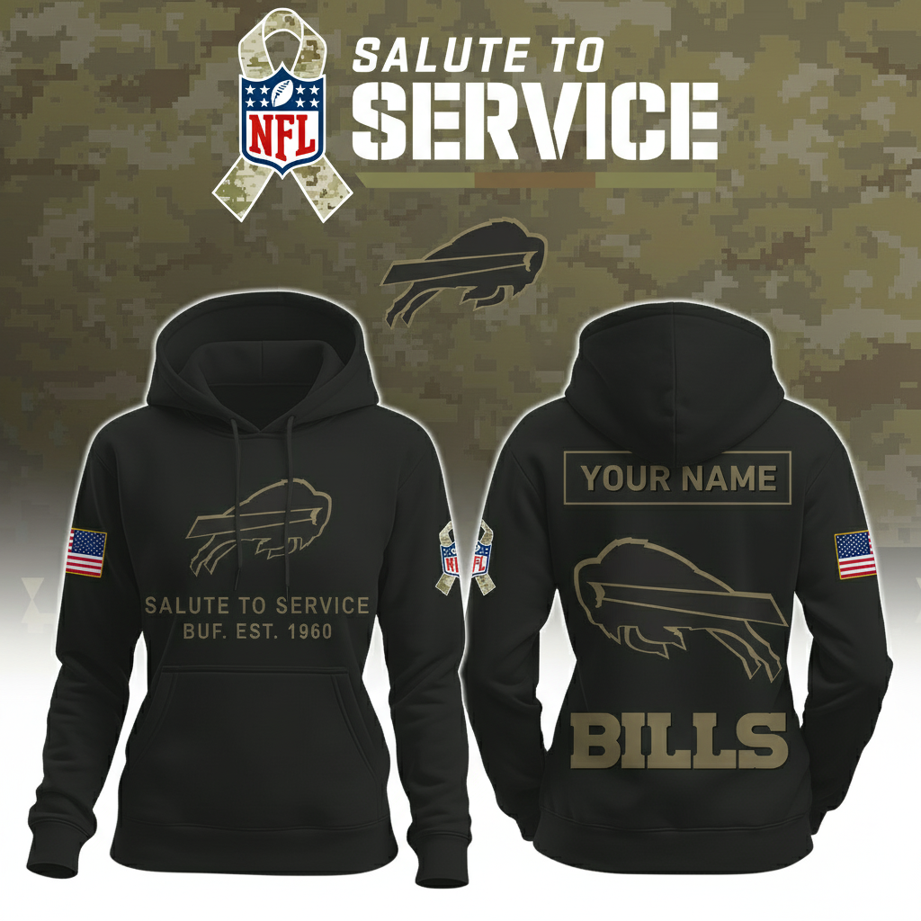 Buffalo Bills Nike Women's 2025 Salute to Service Hoodie NFL