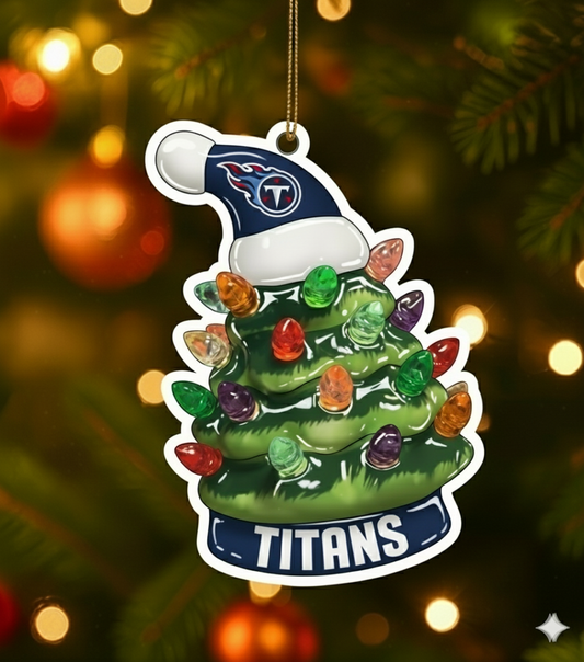 NFL Christmas Tennessee Titans Ornaments Ready to Hang Tennessee Titans Ornament Christmas Ornaments