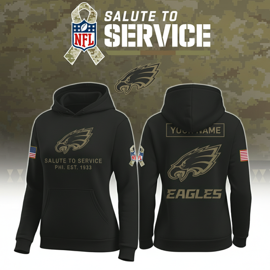 Philadelphia Eagles Nike Women's 2025 Salute to Service Hoodie NFL