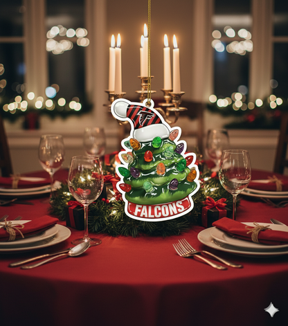 NFL Christmas Atlanta Falcons Ornaments Ready to Hang Atlanta Falcons Ornament Christmas Ornaments