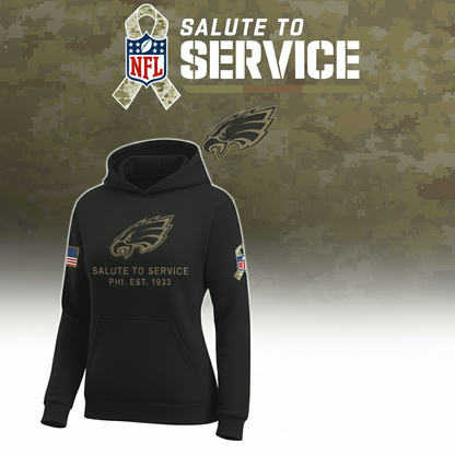 Philadelphia Eagles Nike Women's 2025 Salute to Service Hoodie NFL